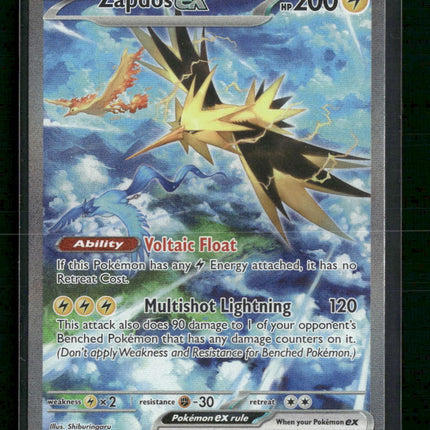Zapdos ex SV: Scarlet & Violet 151 #202/165