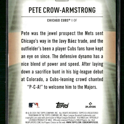 Pete Crow-Armstrong 2024 Topps #HFA-15 Home Field Advantage