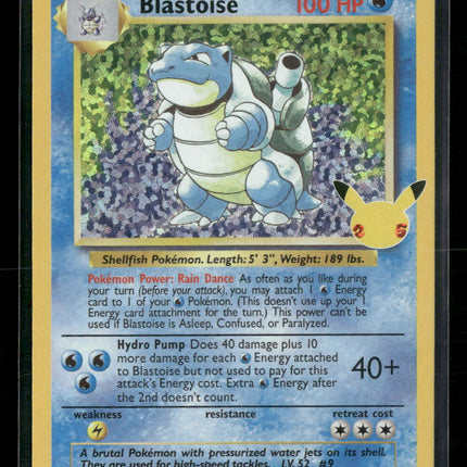 Blastoise Celebrations: Classic Collection #2/102