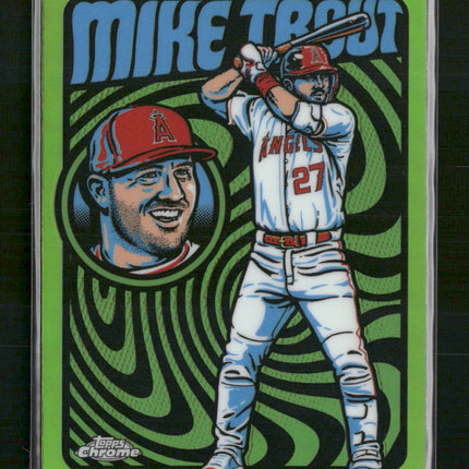 Mike Trout 2024 Topps Chrome #UV-3 Ultraviolet All-Stars
