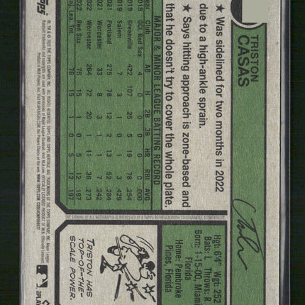 Triston Casas 2023 Topps Heritage #ROA-TC Real One Autographs
