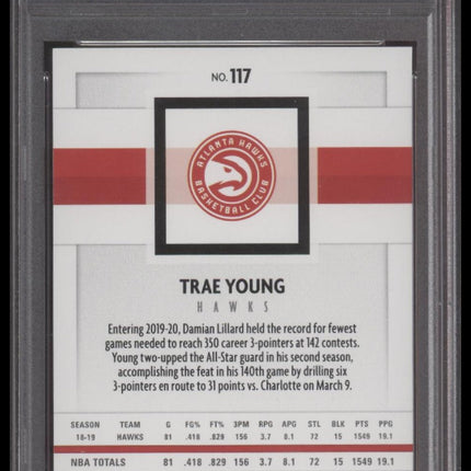 Trae Young 2019 Panini Chronicles #117 PSA 10