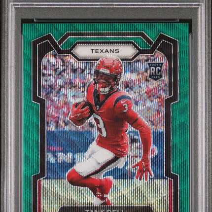 Tank Dell 2023 Panini Prizm #341 Green Wave PSA 10