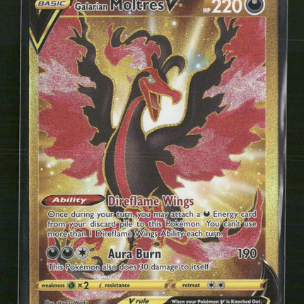 Galarian Moltres V (Secret) SWSH09: Brilliant Stars #183/172
