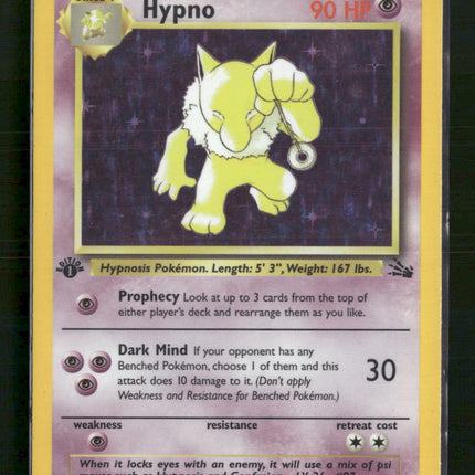 Hypno (8) 1st Edition Fossil #08/62