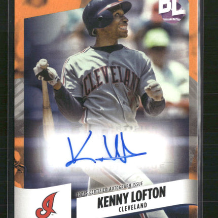 Kenny Lofton 2024 Topps Big League #BEO-KL Base Electric Orange Autographs