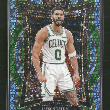 Jayson Tatum 2024-25 Panini Select #2 Blue Disco Prizm #/99