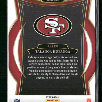Talanoa Hufanga 2024 Panini Select #46 Tiger Prizm