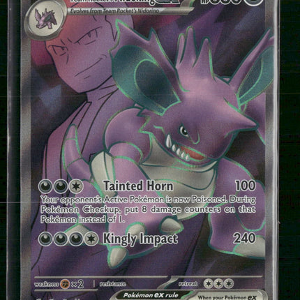 Team Rocket's Nidoking ex SV10: Destined Rivals #216/182