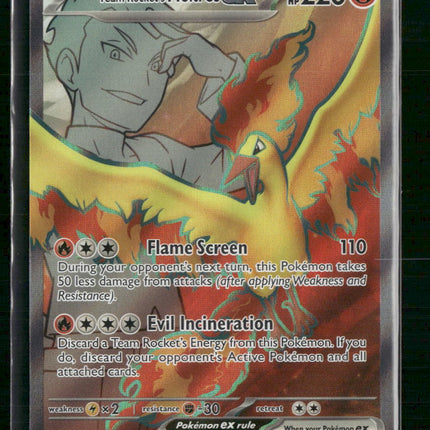 Team Rocket's Moltres ex SV10: Destined Rivals #208/182