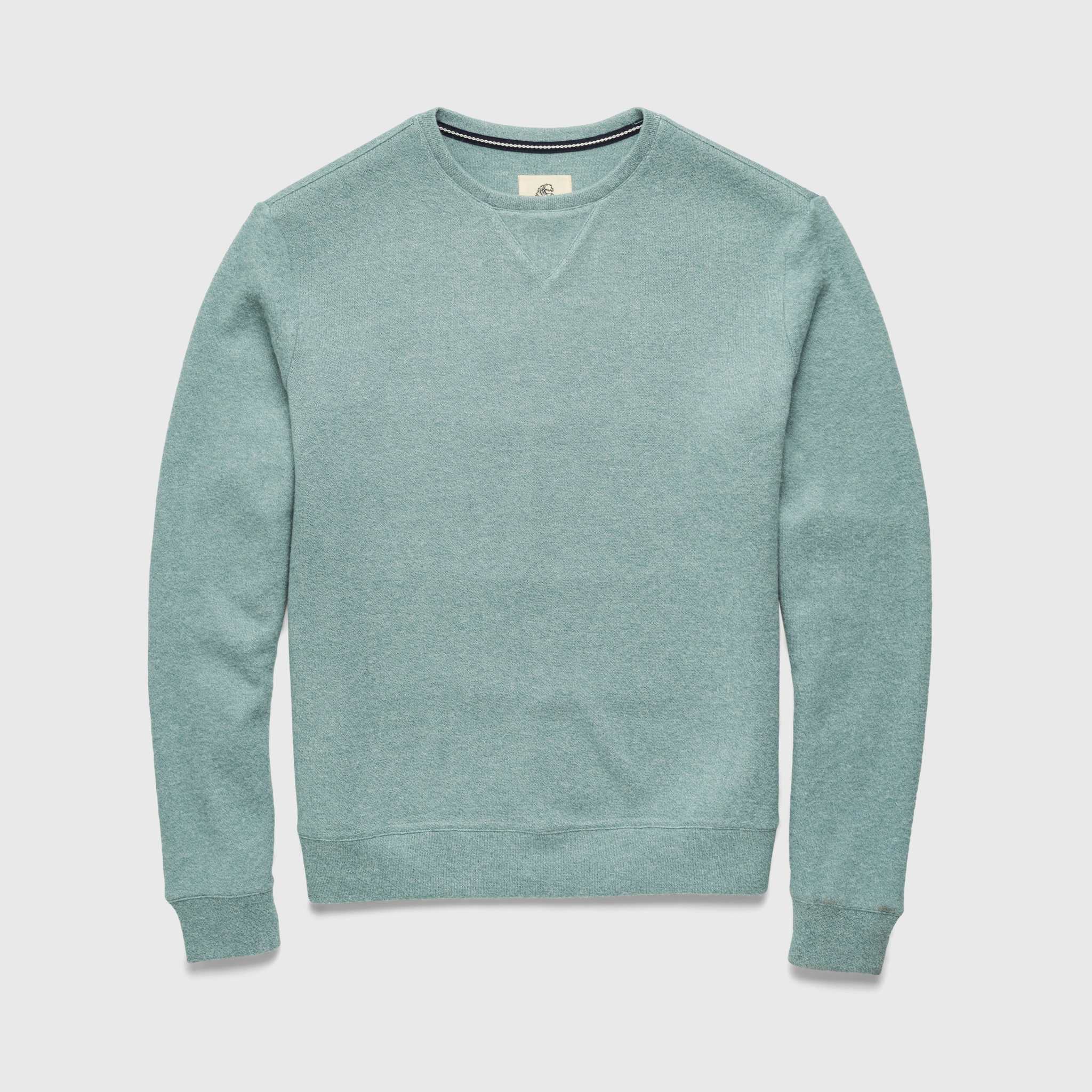 Butch Cashmist Crewneck - Aqua Heather