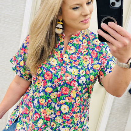 Purple Sunset Fields Blouse