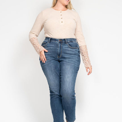 JB Blue Denim Washed Slim Straight