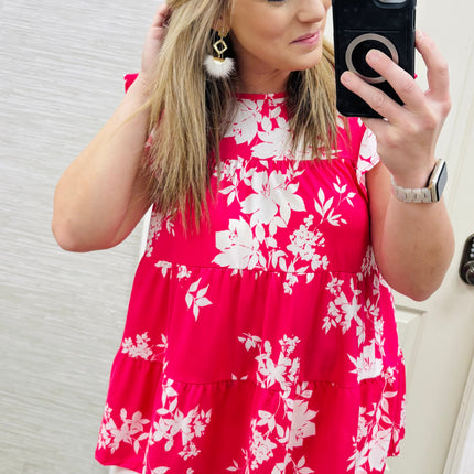 Hot Pink Petals Blouse