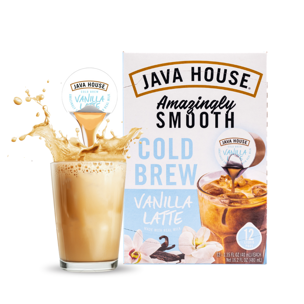 Java House Latte Cold Brew Coffee Pods - French Vanilla
