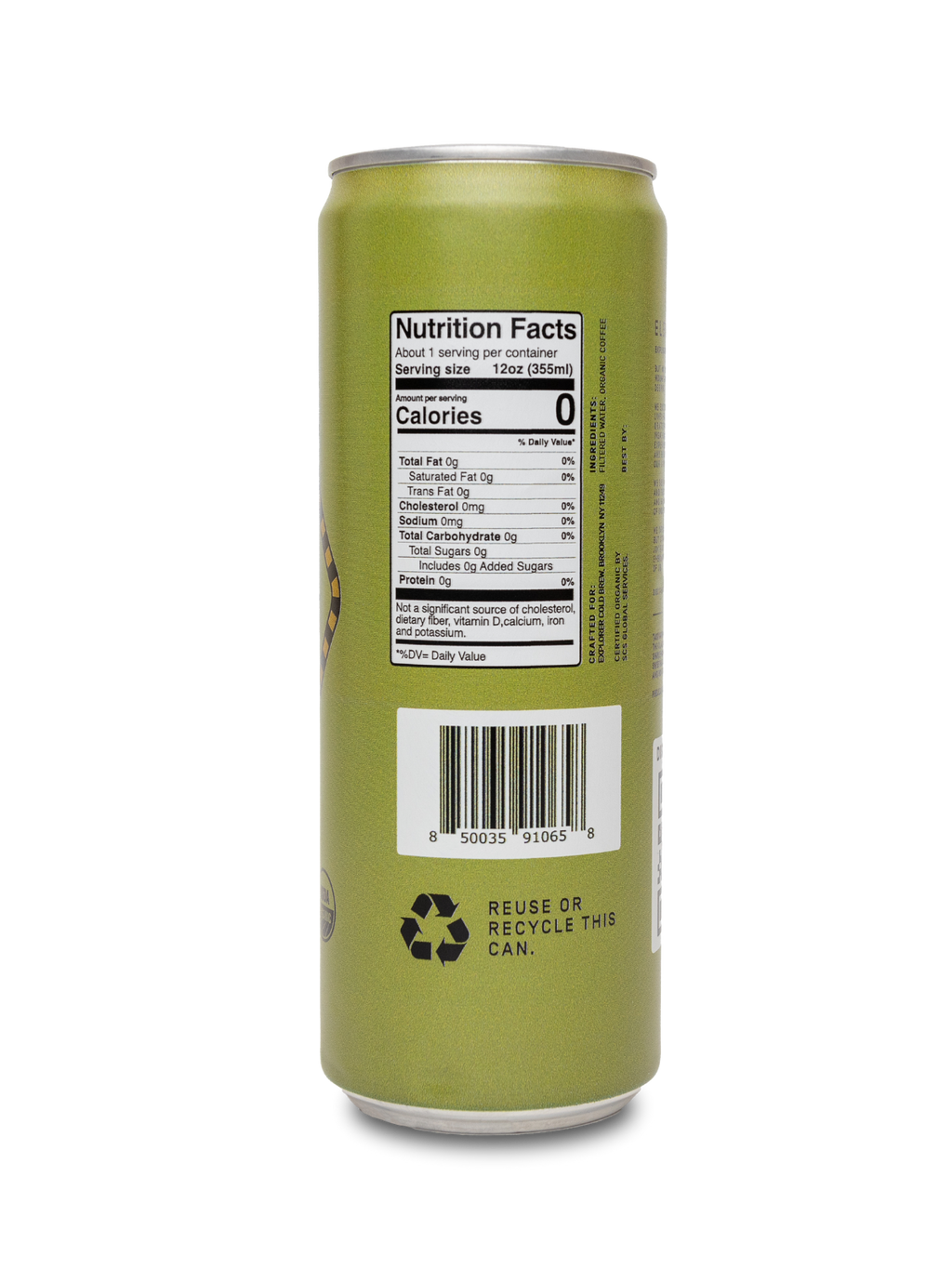 Cold Brew | Choose Your Caffeine Level | Unsweetened 12-Pack