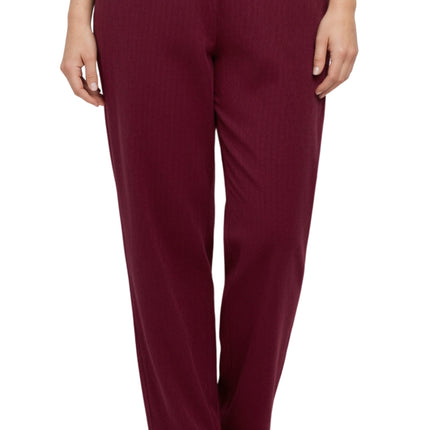 Womens Pull On Fine Wale Corduroy Pants with soft-covered elastic waist