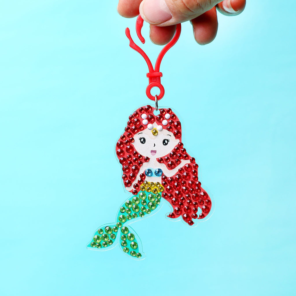 Adorable Keychains Diamond Art Kit – Mermaid (Set of 15)
