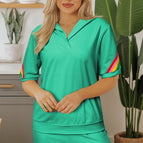 Sea Green / S / 80%Polyester+20%Cotton