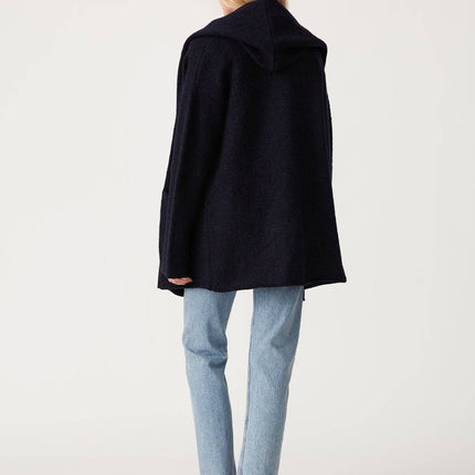 Lovestitch Mid-Length Oversized Long Sleeve Hooded Coatigan