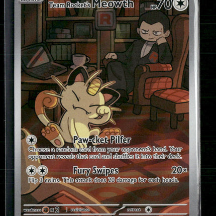 Team Rocket's Meowth SV10: Destined Rivals #203/182