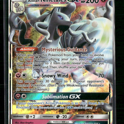 Alolan Ninetales GX SM - Lost Thunder #132/214
