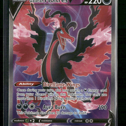 Galarian Moltres V (Full Art) SWSH06: Chilling Reign #176/198