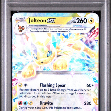 Jolteon Ex 2025 Pokemon Pre En-Prismatic Evolutions #030 PSA 9