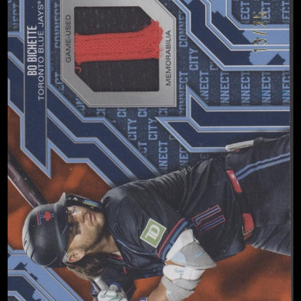 Bo Bichette 2025 Topps #CC2-BB City Connect Swatch Relics Orange #/25