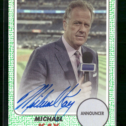 Michael Kay 2024 Topps Archives Fan Favorite Auto Green Foilboard #/99
