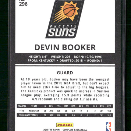 Devin Booker 2015-16 Panini Complete #296 Silver