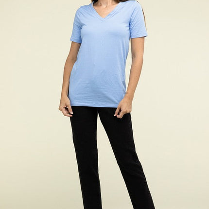 Cotton V-Neck Short Sleeve T-Shirts