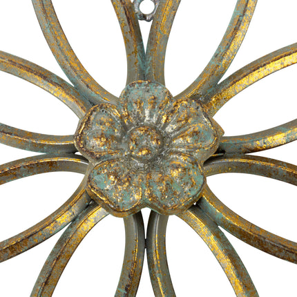 Metal Flower Wall Decor - Set of 3