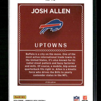 Josh Allen 2024 Donruss Optic #16 Uptowns