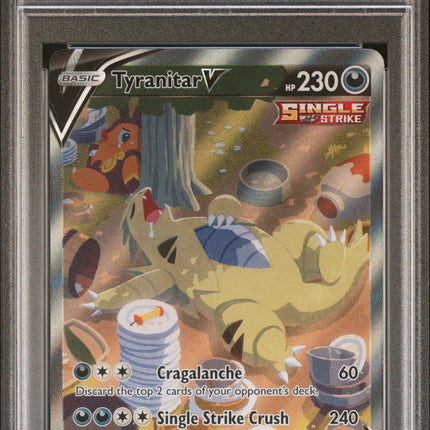 Tyranitar V Pokemon Sword & Shield Battle Styles #155 Battle Styles PSA 9