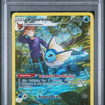 Vaporeon 2022 Pokemon Sword & Shield Brilliant Stars PSA 9