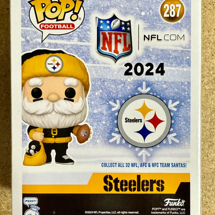 Donnie Iris Signed NFL Pittsburgh Steelers Santa Funko Pop! #287 With JSA COA