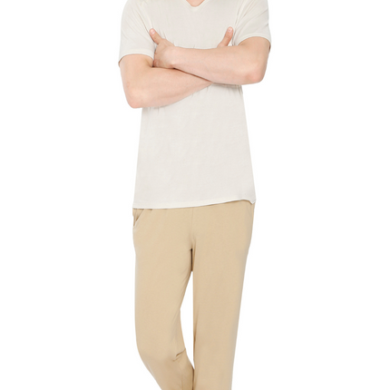Mens Pull On Elastic Waist Knit Pants - Relaxed Dressing for Comfort