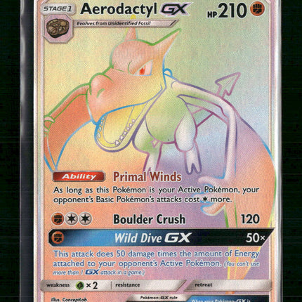 Aerodactyl GX (Secret) SM - Unified Minds #244/236