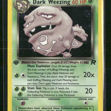 Dark Weezing (14) Team Rocket #14/82 - 1st Edition