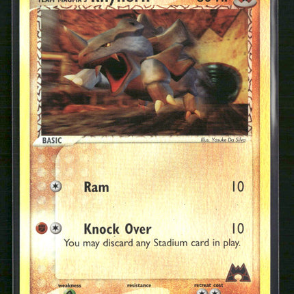 Team Magma's Rhyhorn Team Magma vs Team Aqua #68/95