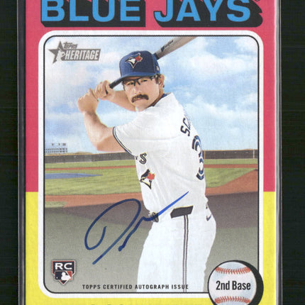 Davis Schneider 2024 Topps Heritage #ROADS Real One Autographs (High Number)