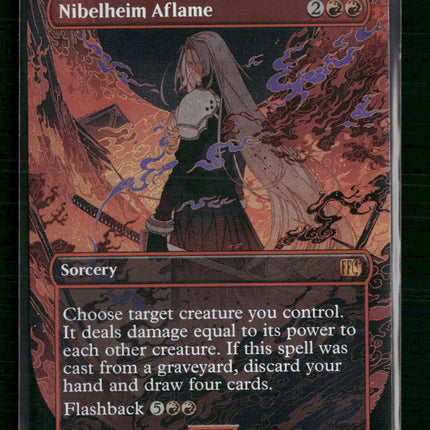 Nibelheim Aflame (Borderless) FINAL FANTASY #339 Foil