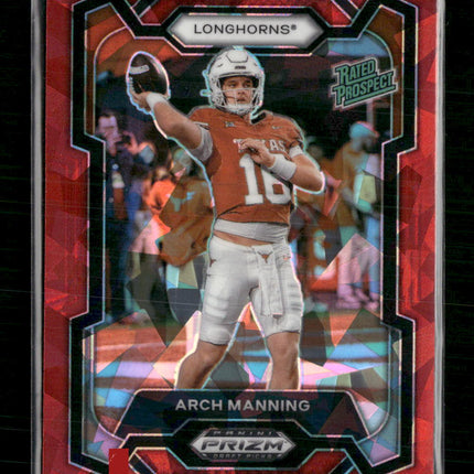 Arch Manning 2024 Panini Prizm Draft Picks #192 Red Ice