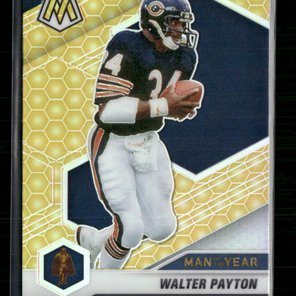 Walter Payton 2021 Panini Mosaic #261 Prizm Yellow