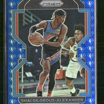 Shai Gilgeous-Alexander 2021-22 Panini Prizm #238 NBA 75th Anniversary