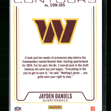 Jayden Daniels 2024 Panini Phoenix #CON-JDS Contours
