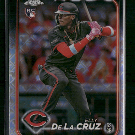 Elly De La Cruz 2024 Topps Chrome Logofractor Edition #44