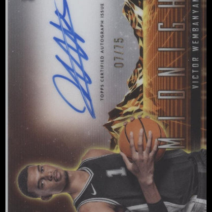 Victor Wembanyama 2023-24 Topps Midnight Rookie Auto #/75