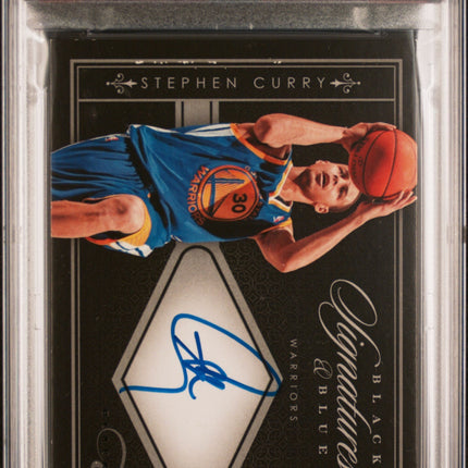 Stephen Curry 2010 Panini Elite Black Box Black And Blue Signature #10